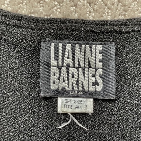 Lianne Barnes Black Velvet and Lace Long Cardigan - Picture 7 of 9